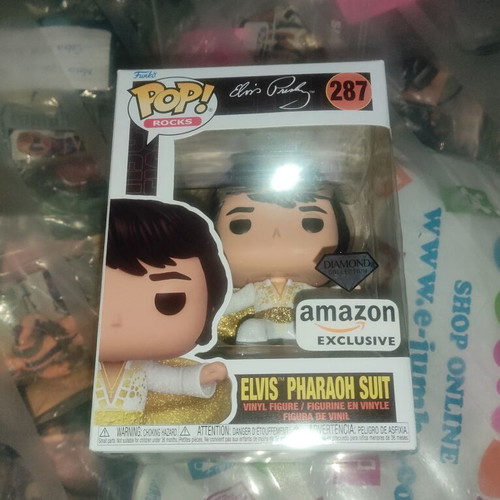 Funko Pop Rocks Elvis Presley Pharaoh Suit #287 Amazon Exclusive new
