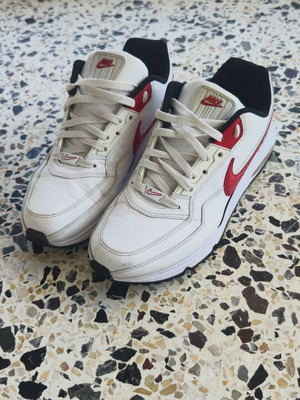 Nike Air Max LTD 3 sneakers, size 45, white and red
