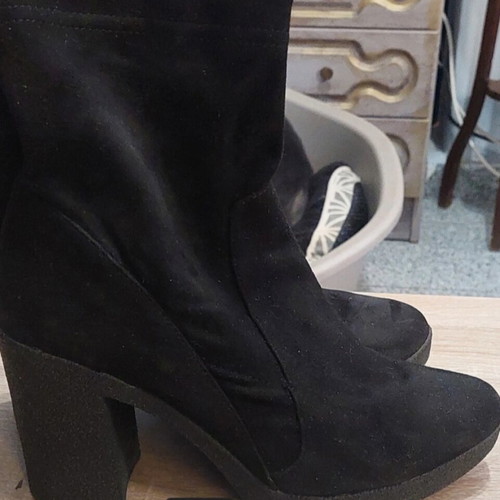 Sock boots like new, black size 41 with soft heel