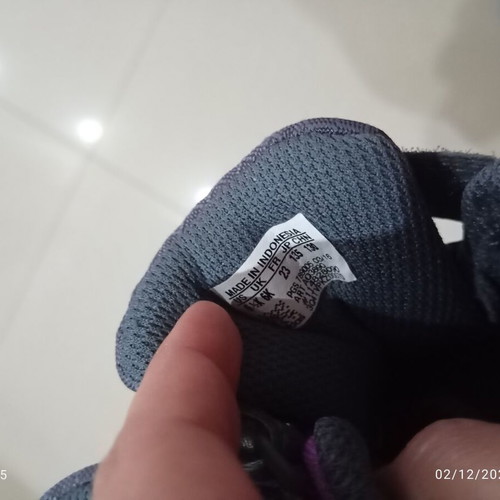 Adidas girls' boots size 23 like new, gray purple athletic