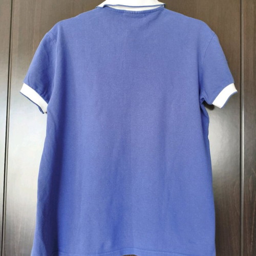 New Brams men's polo shirt intense blue Large like new