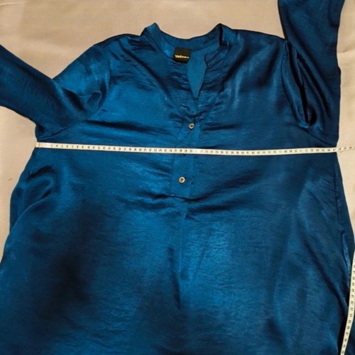 Oversized tunic shirt dress used, dark blue, one size