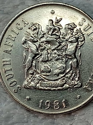 South Africa 50 Cents 1981 Coin used