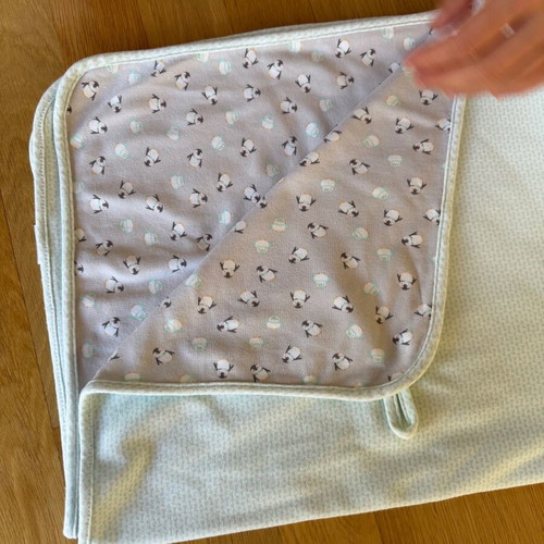 Bébé-jou Baby Blanket Double-Sided Like New, Cotton, Penguins