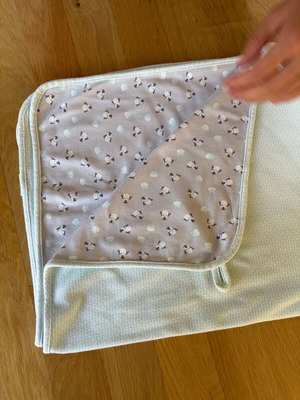 Bébé-jou Baby Blanket Double-Sided Like New, Cotton, Penguins
