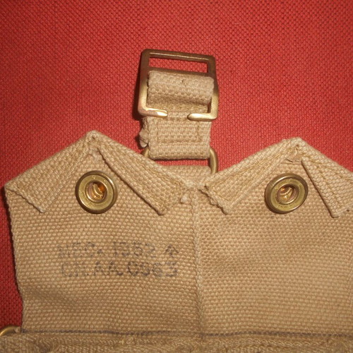 English Canvas Ammo Pouches for Lee-Enfield, New, 1952, Set of 2