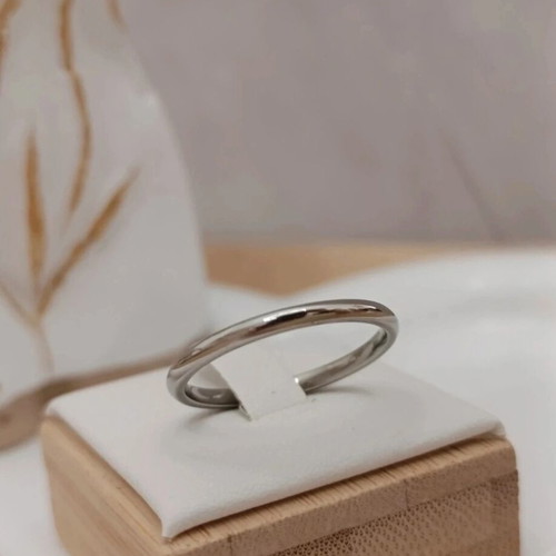 Steel ring new made of stainless steel silver color