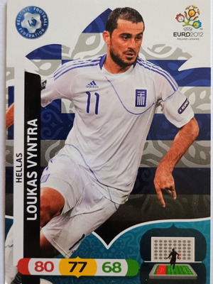 Loukas Vyntra Euro 2012 collectible card