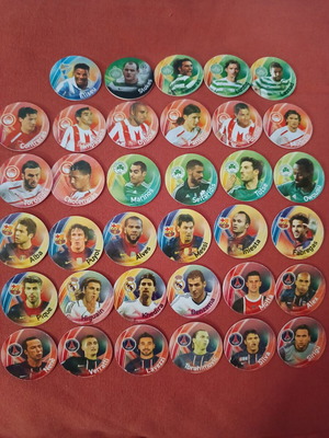 Football Tazos 2011-12 used, single round collection