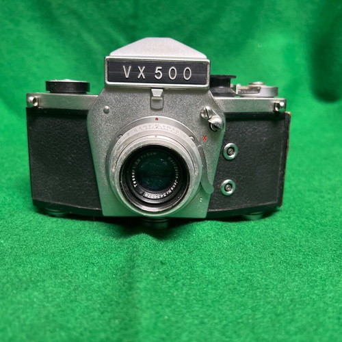 Exakta VX 500 with Carl Zeiss Jena Tessar 2.8/50mm used in very good condition
