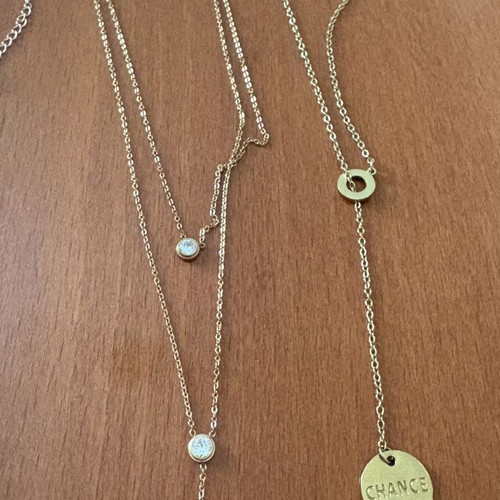 Stainless steel gold-tone jewelry set, 11 pieces
