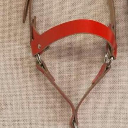 Goat leather halter new, simple design
