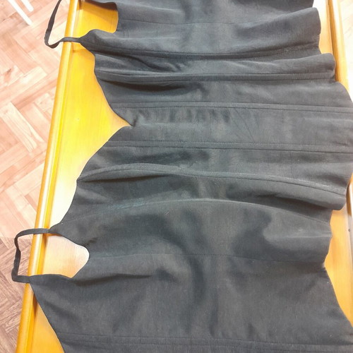 Corset refurbished, black, sizes S M, waist 68cm