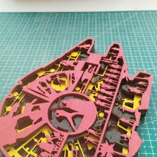 Star Wars wooden decorative piece, 15cm