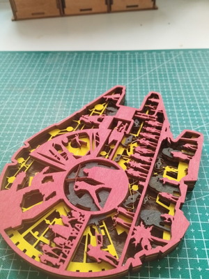 Star Wars wooden decorative piece, 15cm