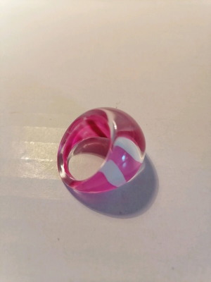 Bicolor plexiglass ring new