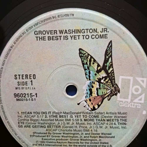 Grover Washington Jr The Best Is Yet To Come LP used, jazz