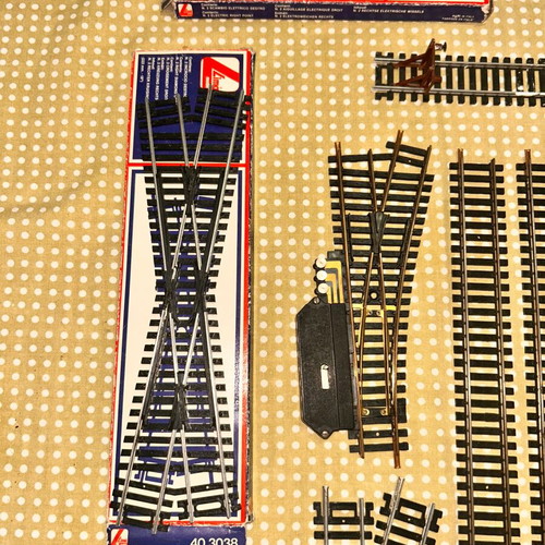 Lima H0 Train Tracks used, Italian, pack with 16 bridge pieces