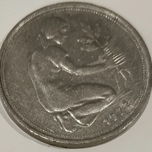 Half Mark Coin Germany 1972 like new