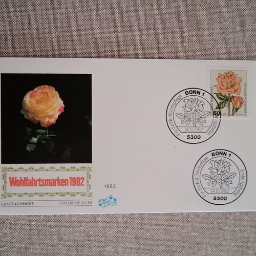 Set of 4 first day cover envelopes Germany stamps 14-10-1982 new
