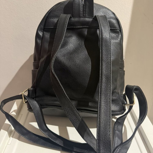 Women's backpack with decorative studs, 2 side pockets, large interior
