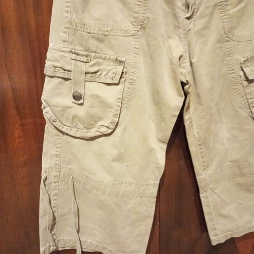 Cargo shorts used, khaki, size S