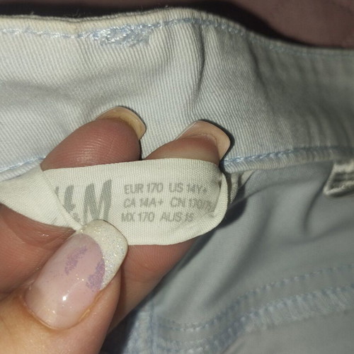 H&M Teen Shorts Light Blue Like New