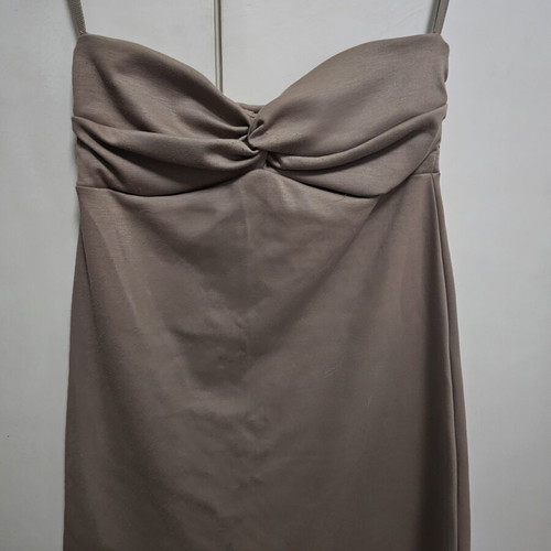 Mini strapless dress beige, like new, Benissimo