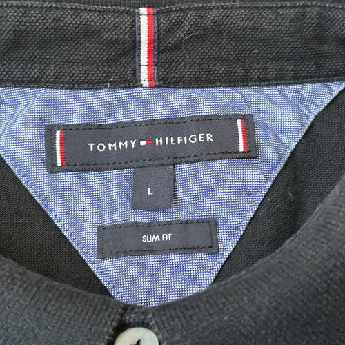 Tommy Hilfiger Core 1985 Slim Polo T-shirt used, black, size L