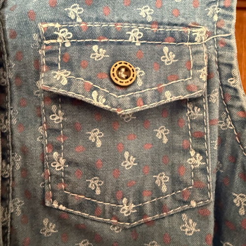 Moonstar children's denim dress like new, size 4 years with belt