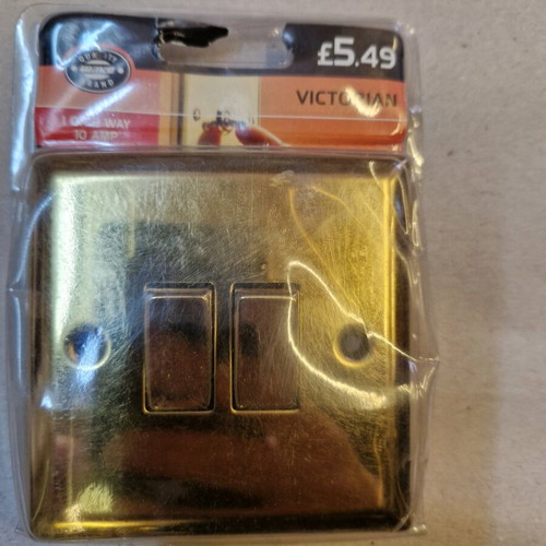 Wall Double Light Switch Victorian Replica like new