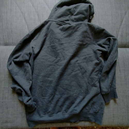 Russell Athletic gray XL jacket like new with hood and pockets