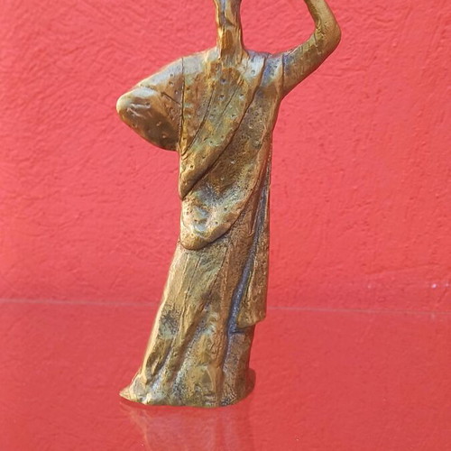 Brass sculptures, set of two, unsigned