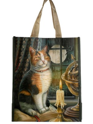 Lisa Parker Adventure Awaits Cat shopping bag new