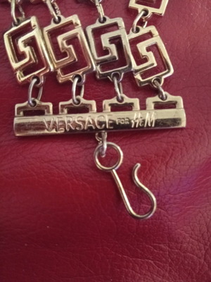 Versace necklace gold tone