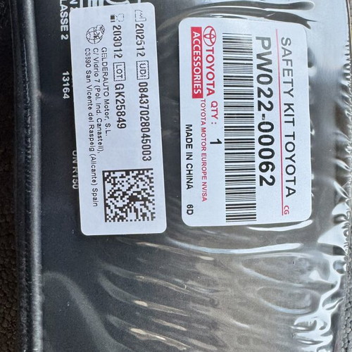 Toyota Safety Kit new genuine sealed