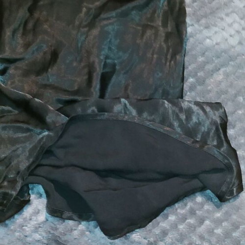 Black satin dress Bershka like new with adjustable straps