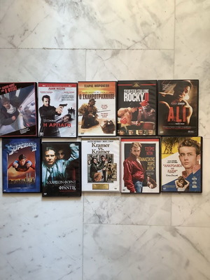 Set of 10 DVDs like new, adventure with subtitles
