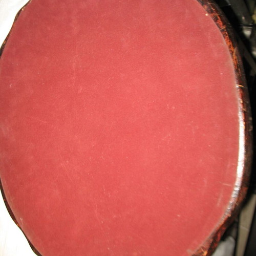 Wooden carved serving tray used with patina