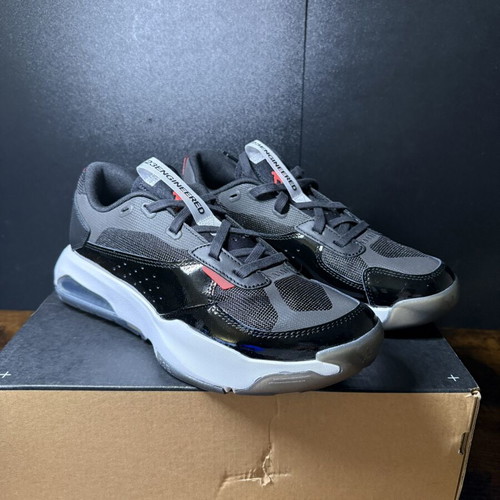 Jordan Air 200E sneakers, black fire red, size 44.5