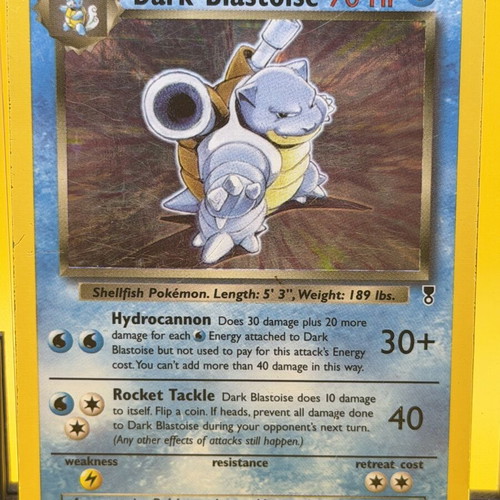 Dark Blastoise Holo Card used, Legendary Collection 4/110 LP