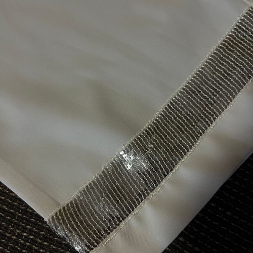 YBONH Collection white pants with silver detail, size 58, like new