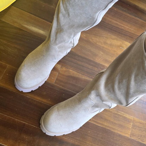 Suede tall beige boots size 40 new
