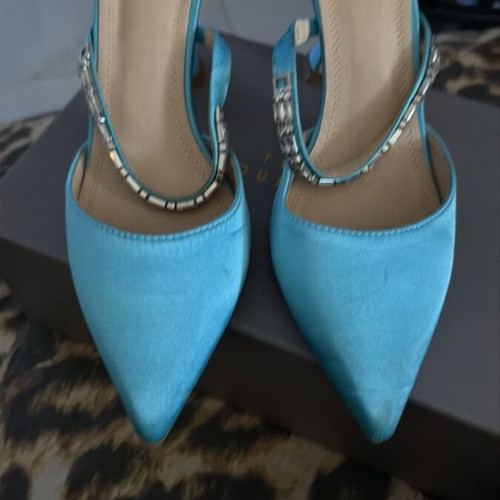 Twenty Four Hitch blue mules size 39 like new