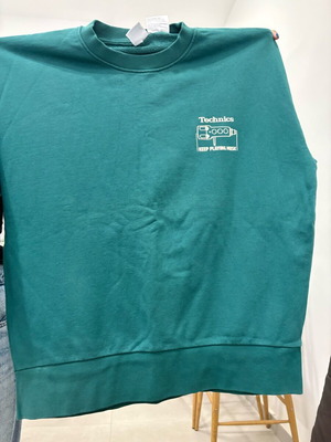 Men's sweatshirt without hood used, turquoise, size S Zara