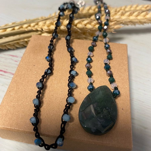 Set of rare handmade jewelry used, 11 boho chic pieces
