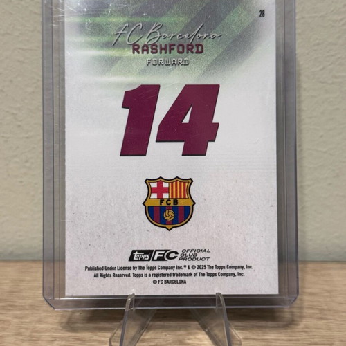 Topps Barcelona Team Set Marcus Rashford Cracked Ice new