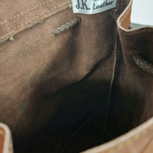 J.K. Leather Backpack new, 100% genuine leather, classic brown