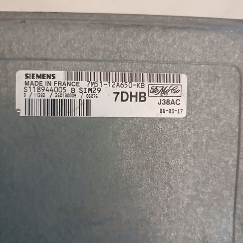 Engine Control Unit for Ford Focus '04-'08 like new, code 7M51-12A650-KB