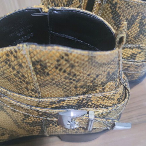 Ankle boots used, yellow, size 39